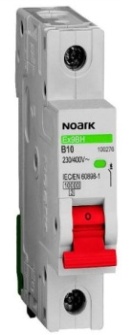 Náhled výrobku: Instalační jistič 10 kA, charakteristika B, 10A, 1P