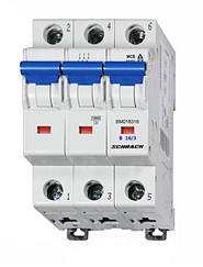 Náhled výrobku: Instalační jistič 10kA, charakteristika B, 16A, 3P