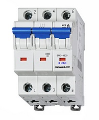 Náhled výrobku: Instalační jistič 10kA, charakteristika B, 20A, 3P