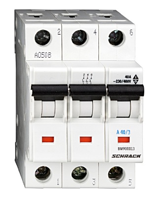 Náhled výrobku: Instalační hlavní vypínač 40A, 3P