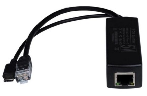 Náhled výrobku: Aktivní POE splitter, vhodný pro Raspberry Pi 4 a jiné